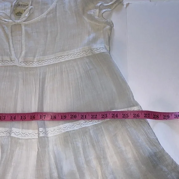 Denim & Supply Ralph Lauren L Peasant Bohemian Southwest Cap Sleeve Pullover Top - Picture 8 of 16